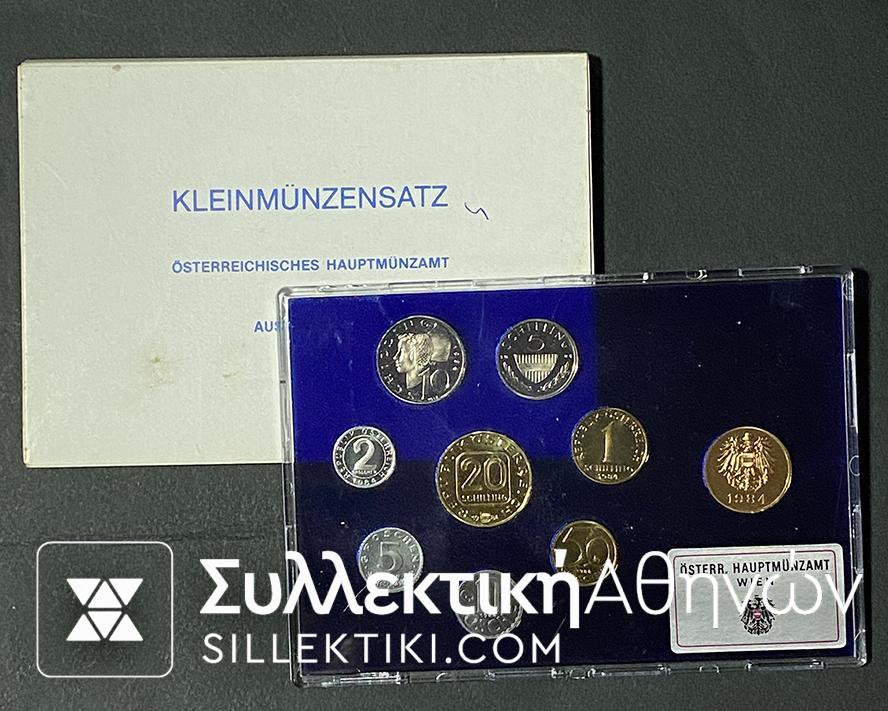 AUSTRIA Set Coins 1984 UNC