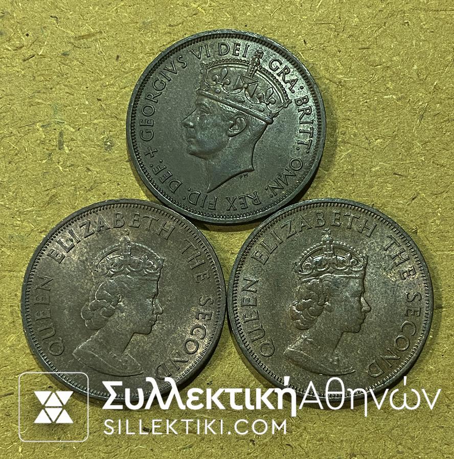 JERSEY 3 Χ 1/12 Shilling 1945