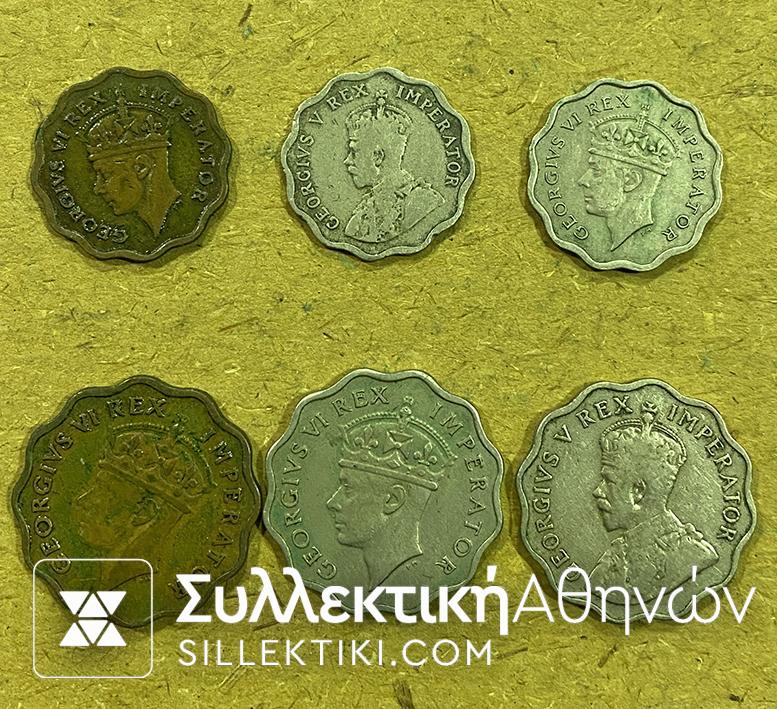 CYPRUS 6 Different Coins