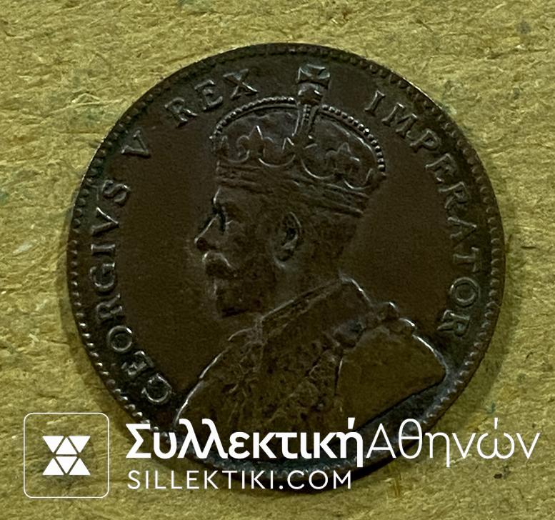 CYPRUS 1/4 Piastra 1922 AU