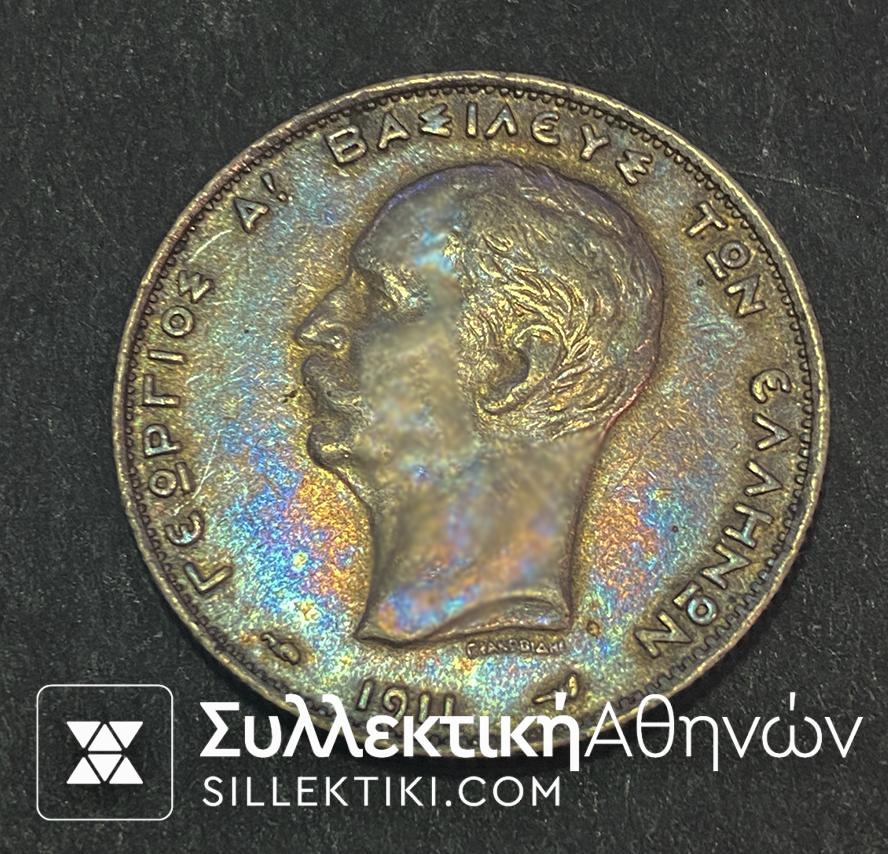 2 DRACHMAS 1911 AU