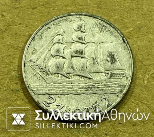 POLAND 2 Zloty 1936 XF/AU