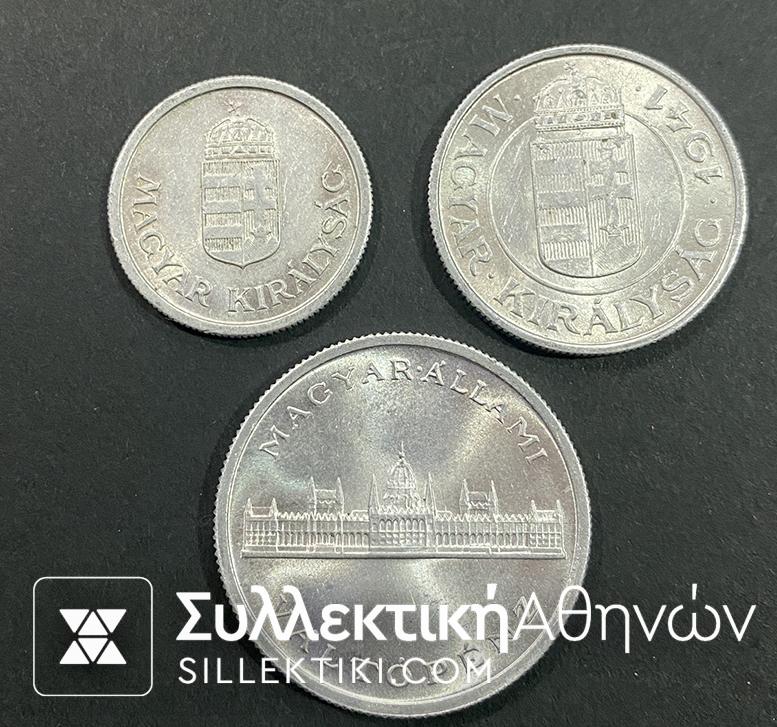 HUNGARY 1-2-5 Pengo 1942