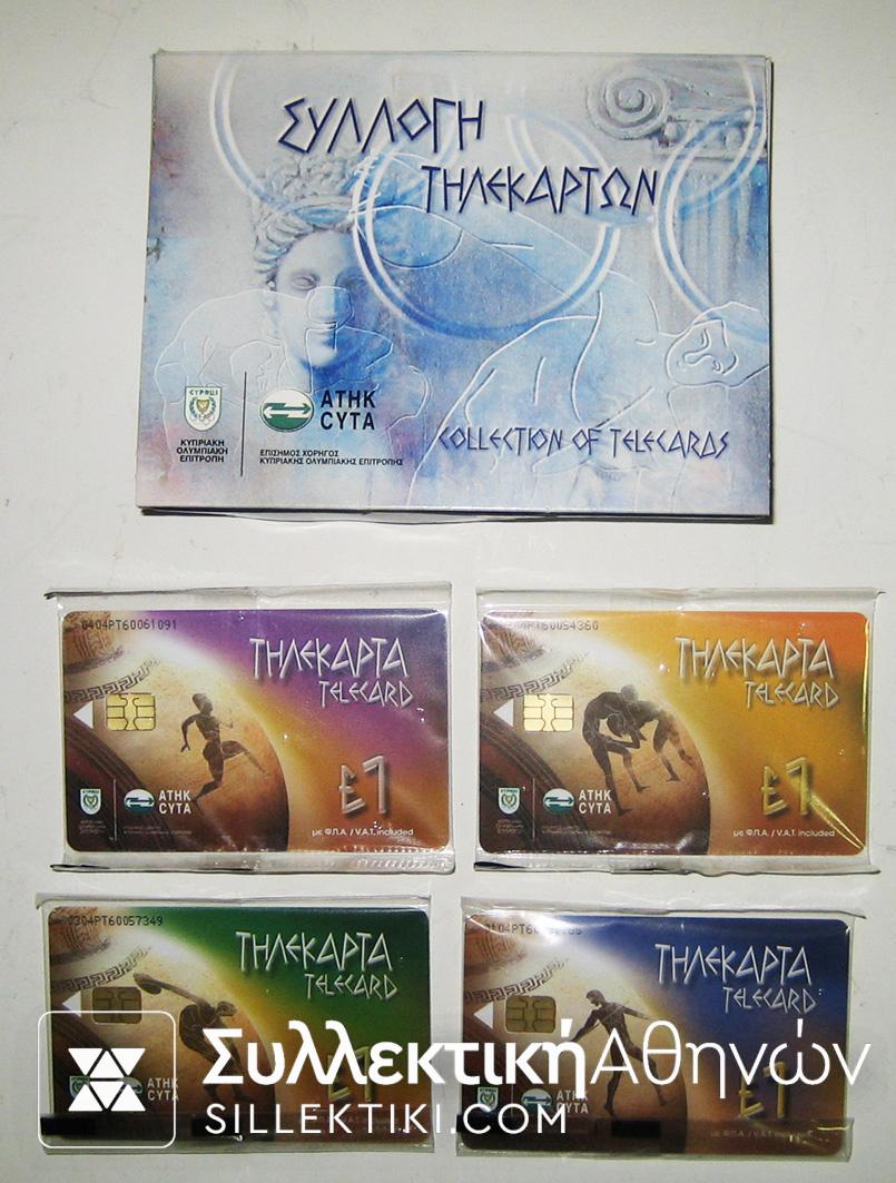 3/2004 Collection of 4 Cyprus Telecards of Fair Play