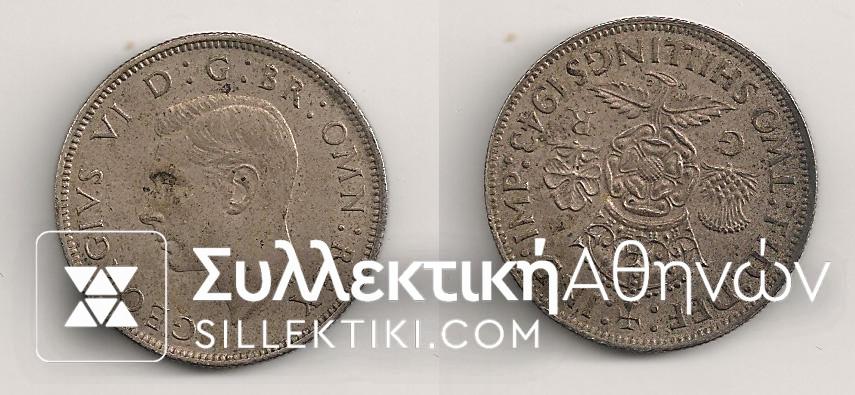 GR. BRITAIN 2 Sh. 1943 XF++