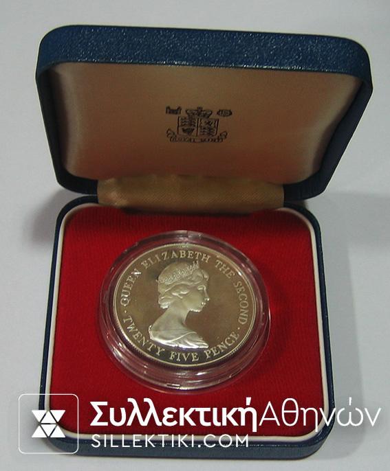 GUERSNEY 25 Pence 1978 Proof