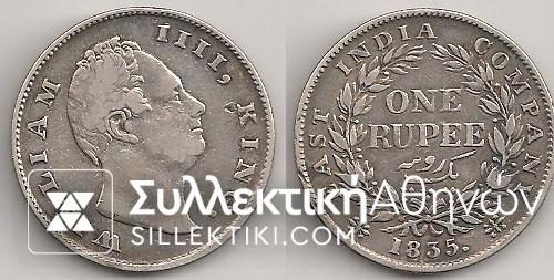 INDIA BRITISH Rupee 1835 VF++