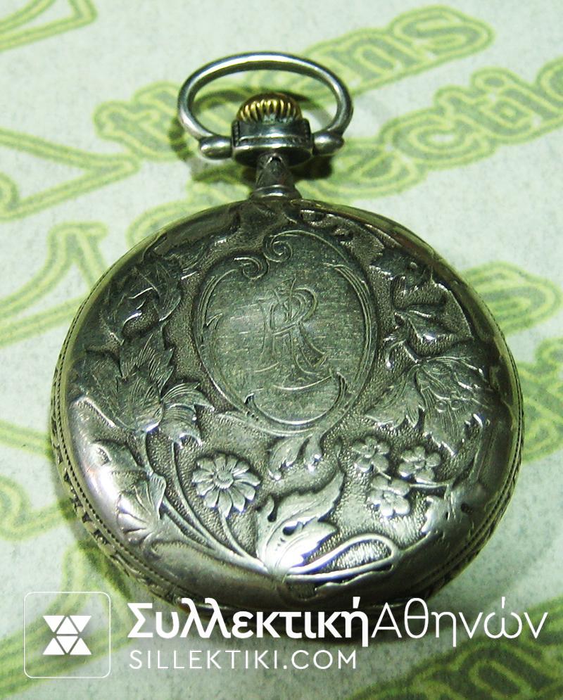 Ασημένιο ρολόι τσέπης DEPOSE