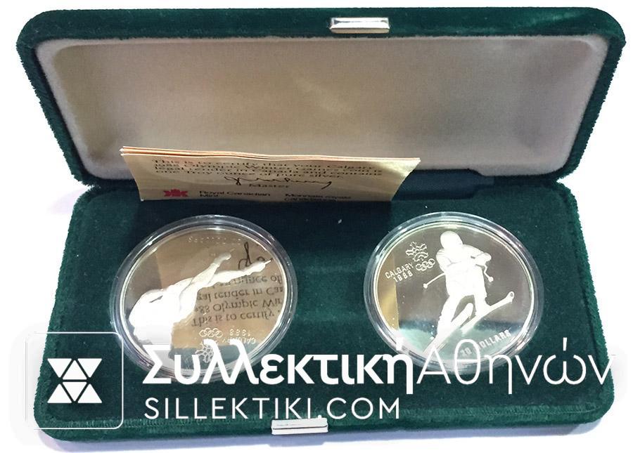 CANADA 2 X 10 Dollars 1988 Proof