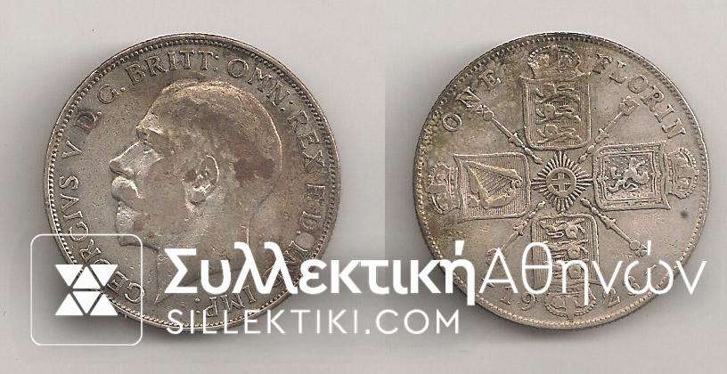 GR. BRITAIN Florin 1923 AXF