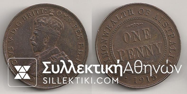 AUSTRALIA 1 Penny 1915H AXF