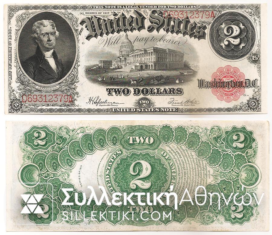 USA 2 Dollar 1917 UNC