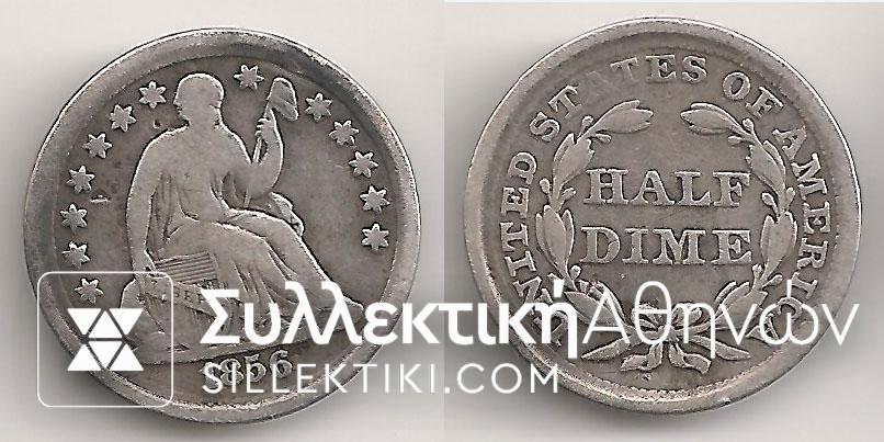 USA Half Dime 1956 AVF