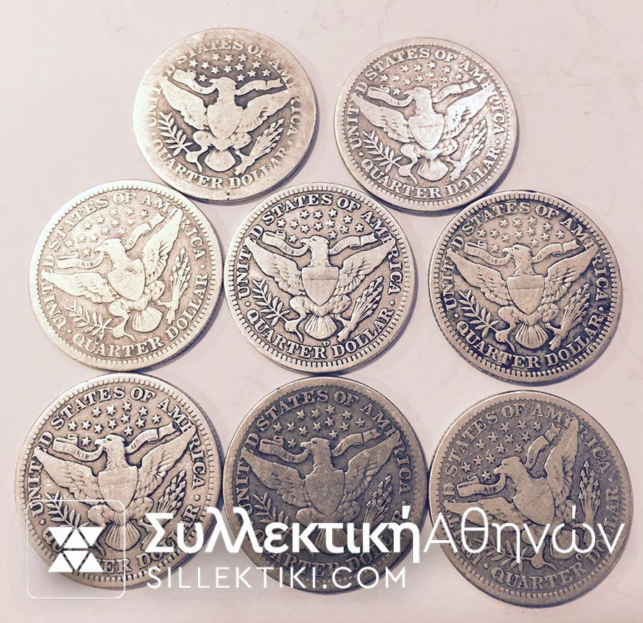ΑΜΕΡΙΚΗ Συλλογή 8 Barber Quarter