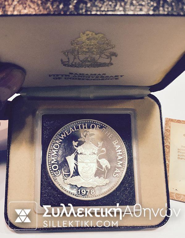 BAHAMAS 10 Dollars 1978 Proof