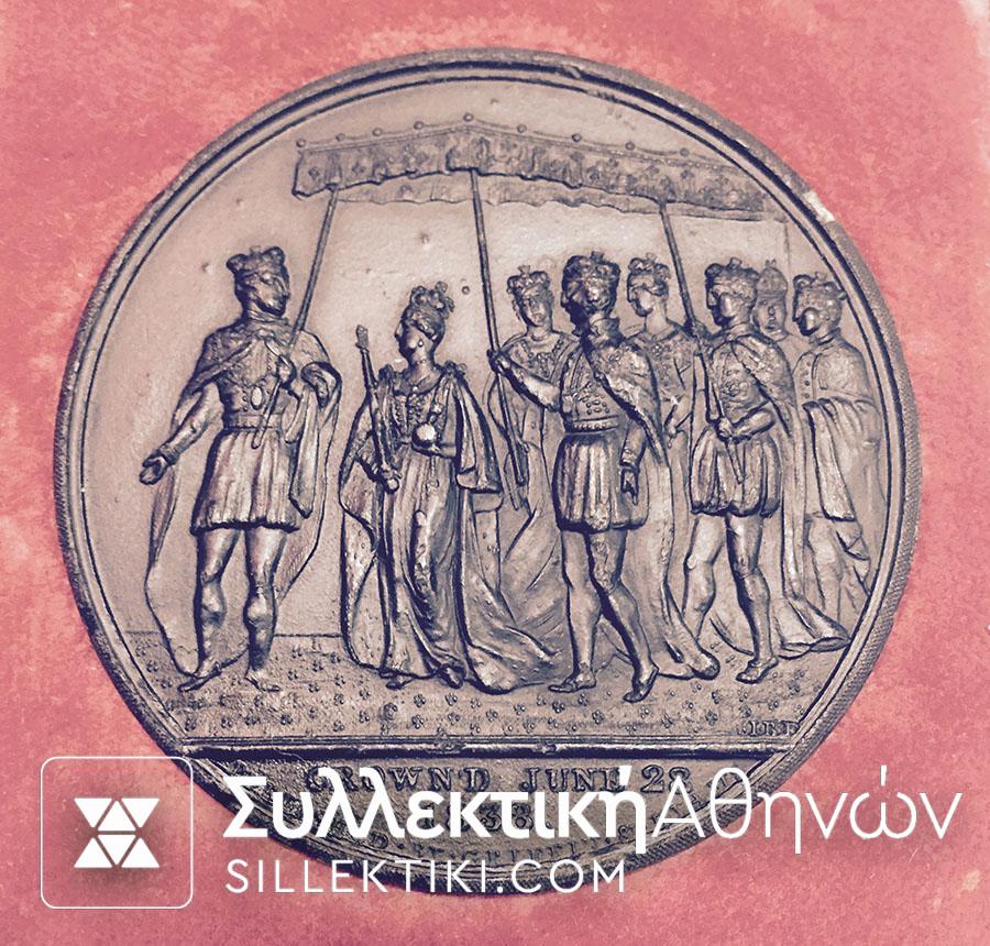 GR. BRITAIN Rare medal with Victoria 1838