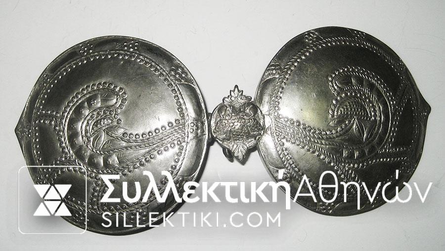 Silver-bronze buckle