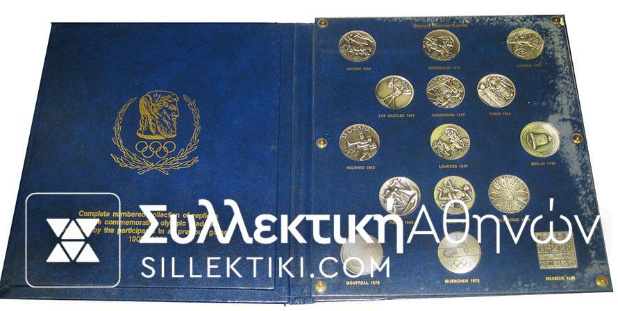 Official Medal Folio of Summer Olympic Games 1908-1976