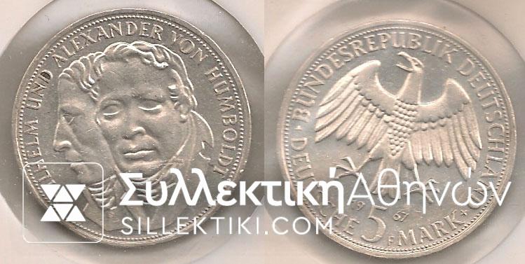 GERMANY 5 Mark 1967f UNC