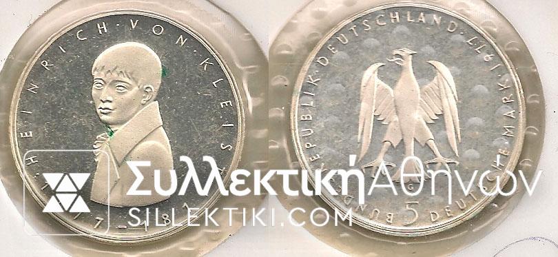 GERMANY 5 Mark 1977 Proof