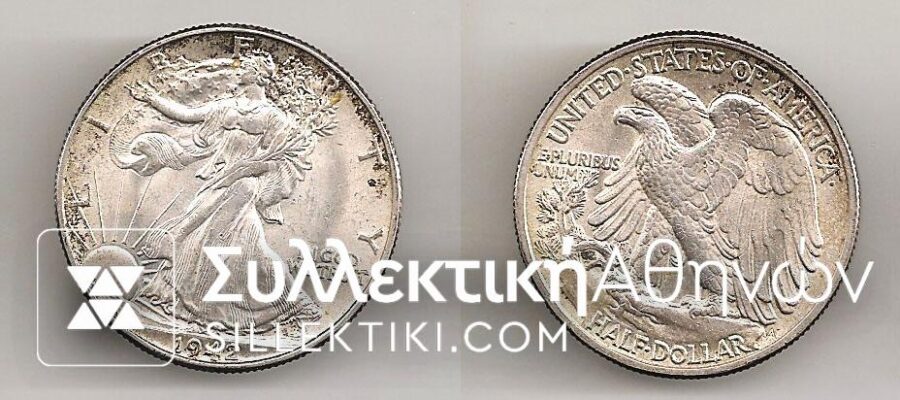 USA 1/2 Dollar 1942 UNC