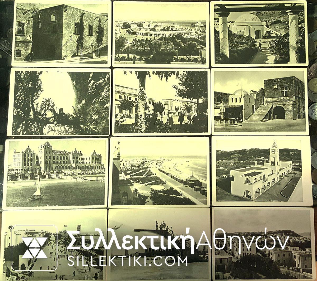 RHODES collection of 12 Postal cards