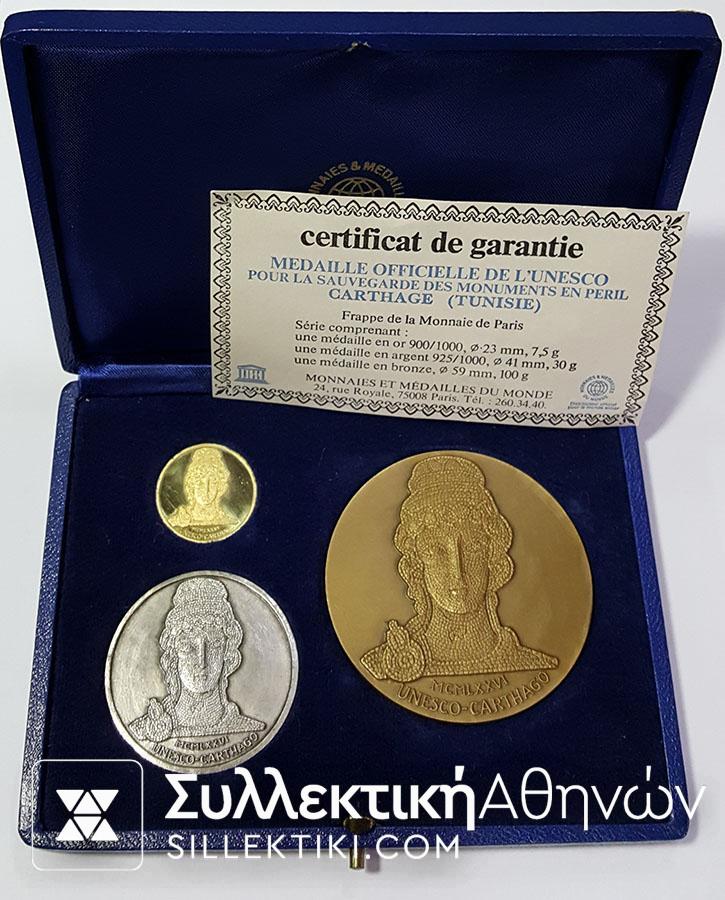 Official case Gold-Silver-Bronze Unesco