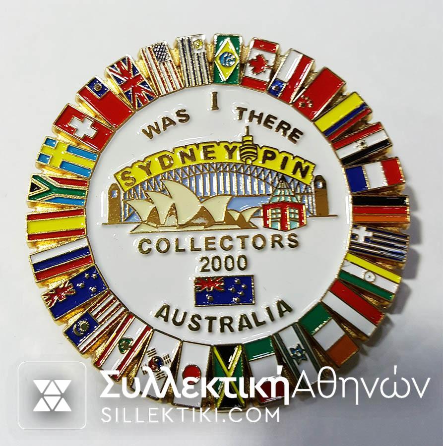 Pin with flags from nations