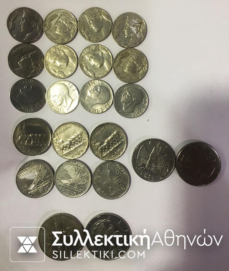 ΙΤΑΛΙΑ Συλλογή 1908 εώς 1943 VF-AU (22 τεμ)