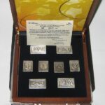 Case ELTA (Greek Post Office) with silver stamps