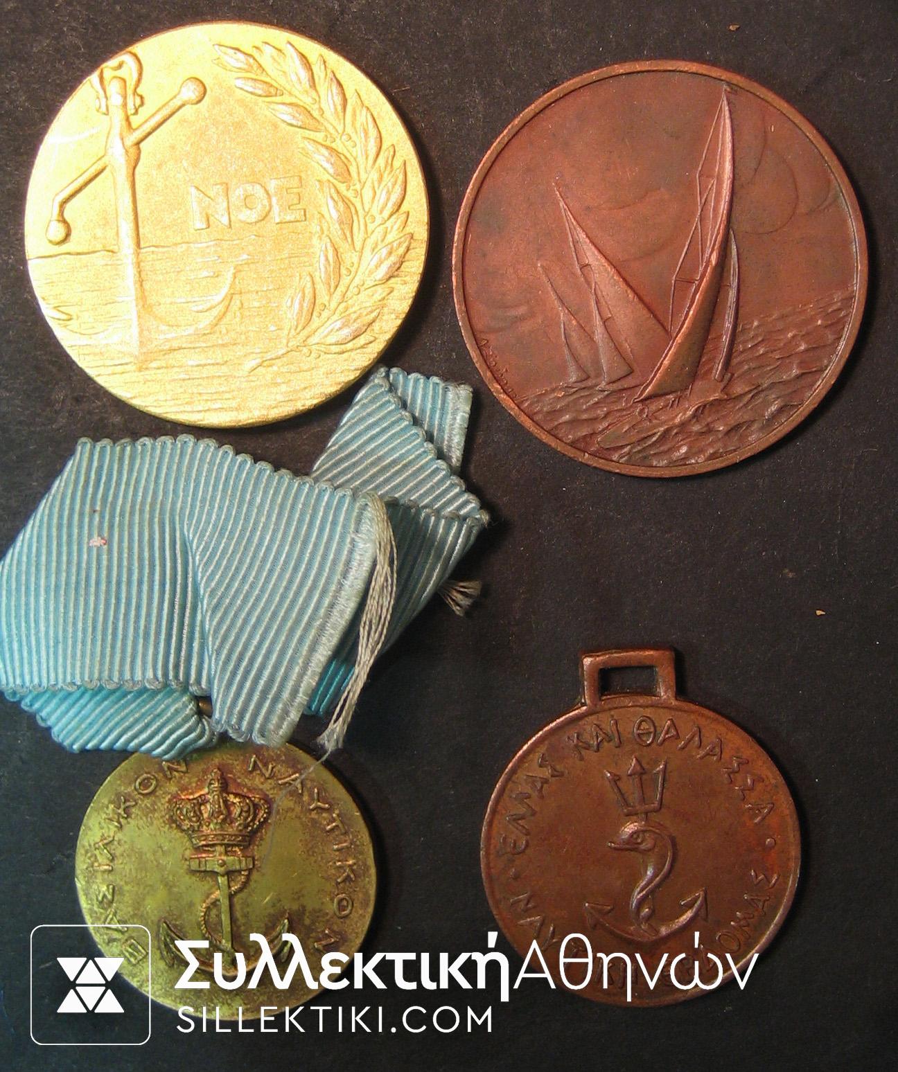 Collection of 4 Medals of Navy Games