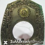 Silver-copper photo frame made out of buckle