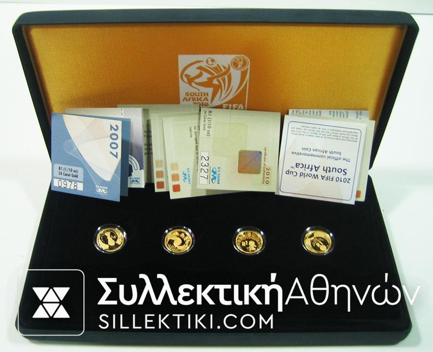 SOUTH AFRICA Set (4) Golg coins FIFA 2007
