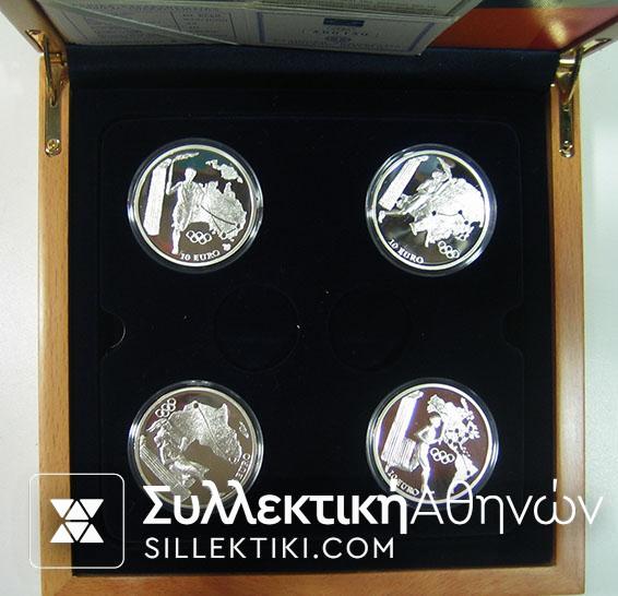 4 SILVER COINS 2004 PROOF