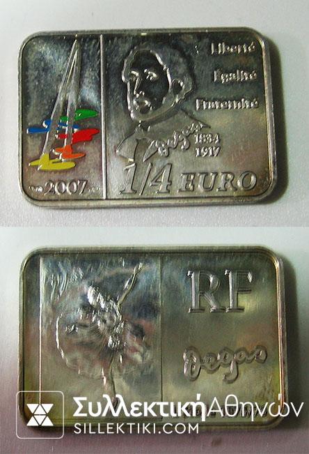 FRANCE 1/4 Euro 2007 UNC