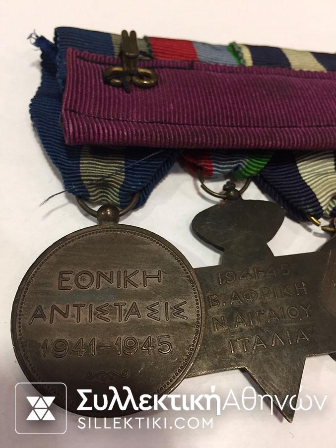 Μπαρέτα Μεταλλίων (6) Δευτέρου Παγκοσμίου Πολέμου