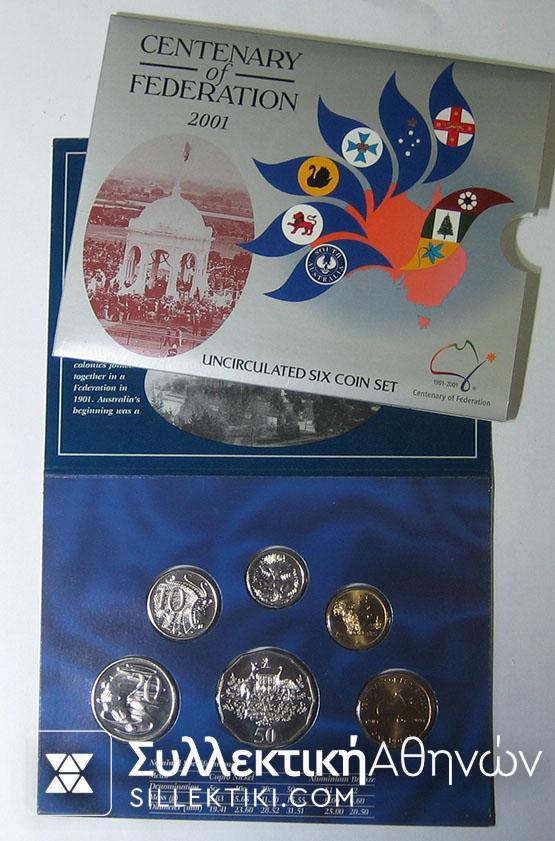 AUSTRALIA SET 2001 UNC