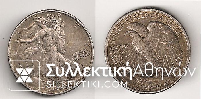 USA 1/2 Dollar 1942 AXF