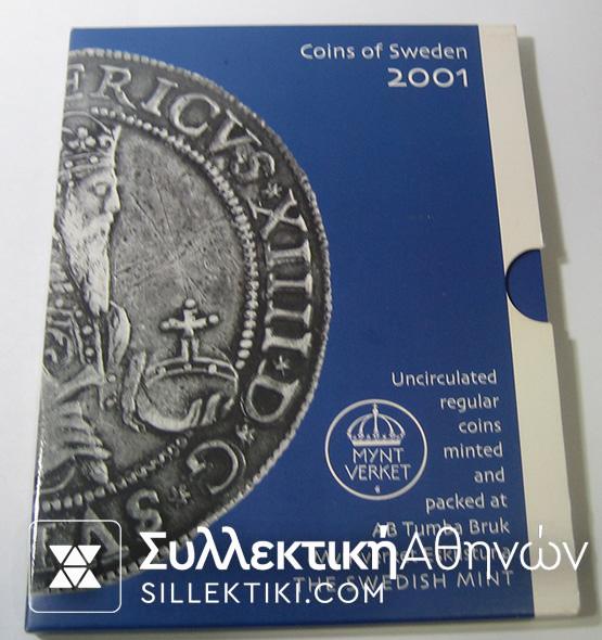 SWEDEN Set 2001 UNC