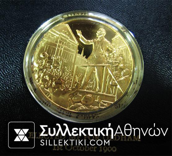 Συλλογή "Εκατονταετηρίδα" Churchill 24 Ασημένα Επίχρυσα Proof Μετάλλια