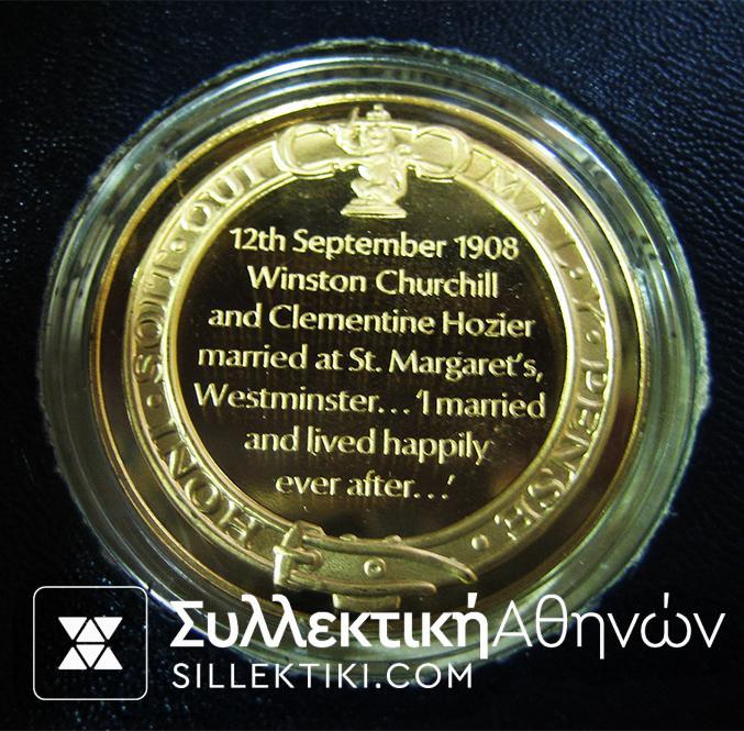 Συλλογή "Εκατονταετηρίδα" Churchill 24 Ασημένα Επίχρυσα Proof Μετάλλια