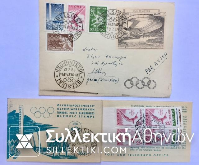 FDC 1957 ELSINKI and Booklet