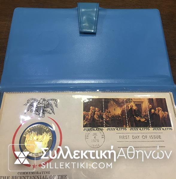 USA Silver medal ov FDC 1976