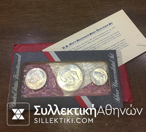 USA Set Silver 1976 UNC