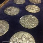Κασετίνα με 9 Ασημένια Μετάλλια "ΒΥΖΑΝΤΙΟΝ" της Συλλεκτικής