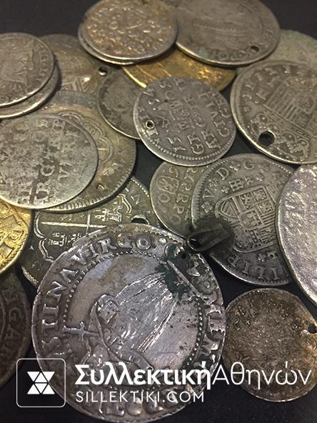 Έξοχο λότο 16ου εώς 18ου αιώνα με 23 ασημένια σπάνια νομίσματα