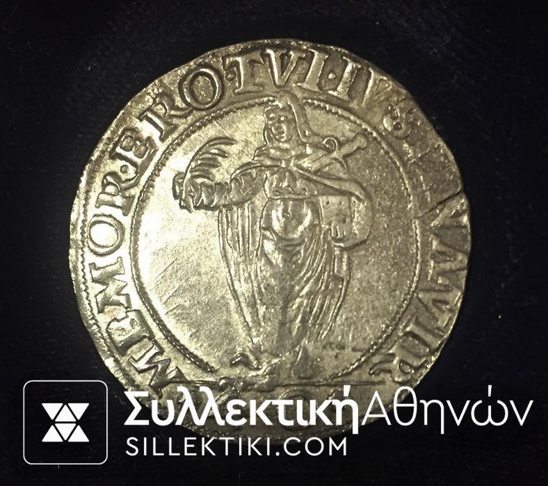 ITALY (VENICE) 40 Soldi Giustina 1570-77 VF+