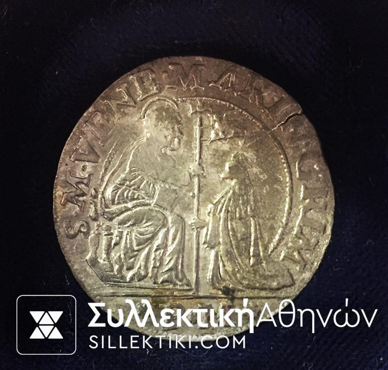 ITALY (VENICE) 40 Soldi Giustina 1570-77 VF+