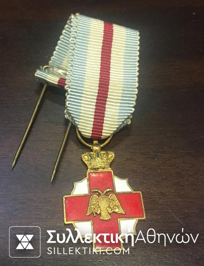 Miniature medal of Red Cross 1956