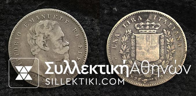ITALY 1 Lire 1860 VF
